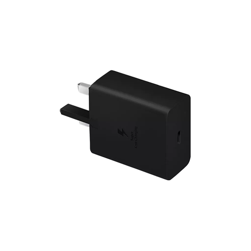 Samsung 45W USB C Wall Plug & 1.8M Cable Black Back